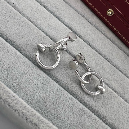 [Rosla]JUSTE NO DIAMOND DOUBLE EARRINGS
