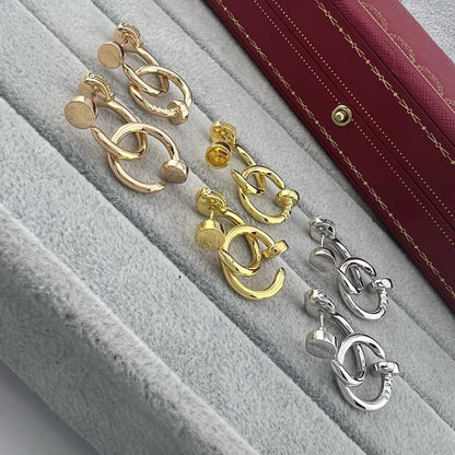 [Rosla]JUSTE NO DIAMOND DOUBLE EARRINGS