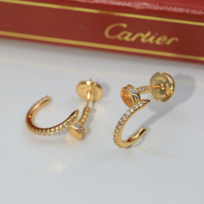 [Rosla]JUSTE FULL DIAMOND DOUBLE EARRINGS