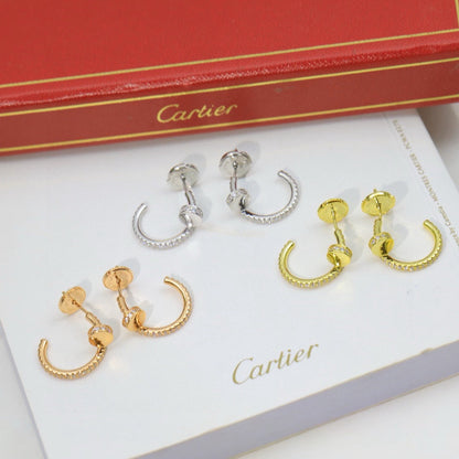 [Rosla]JUSTE FULL DIAMOND DOUBLE EARRINGS