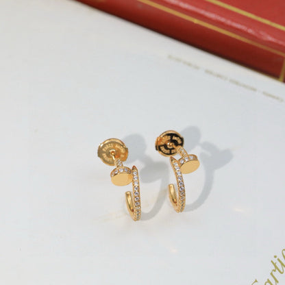 [Rosla]JUSTE FULL DIAMOND DOUBLE EARRINGS