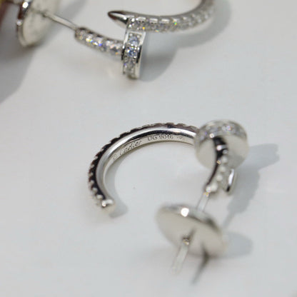 [Rosla]JUSTE FULL DIAMOND DOUBLE EARRINGS
