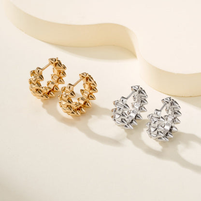 [Rosla]CLASH MINI HOOP EARRINGS