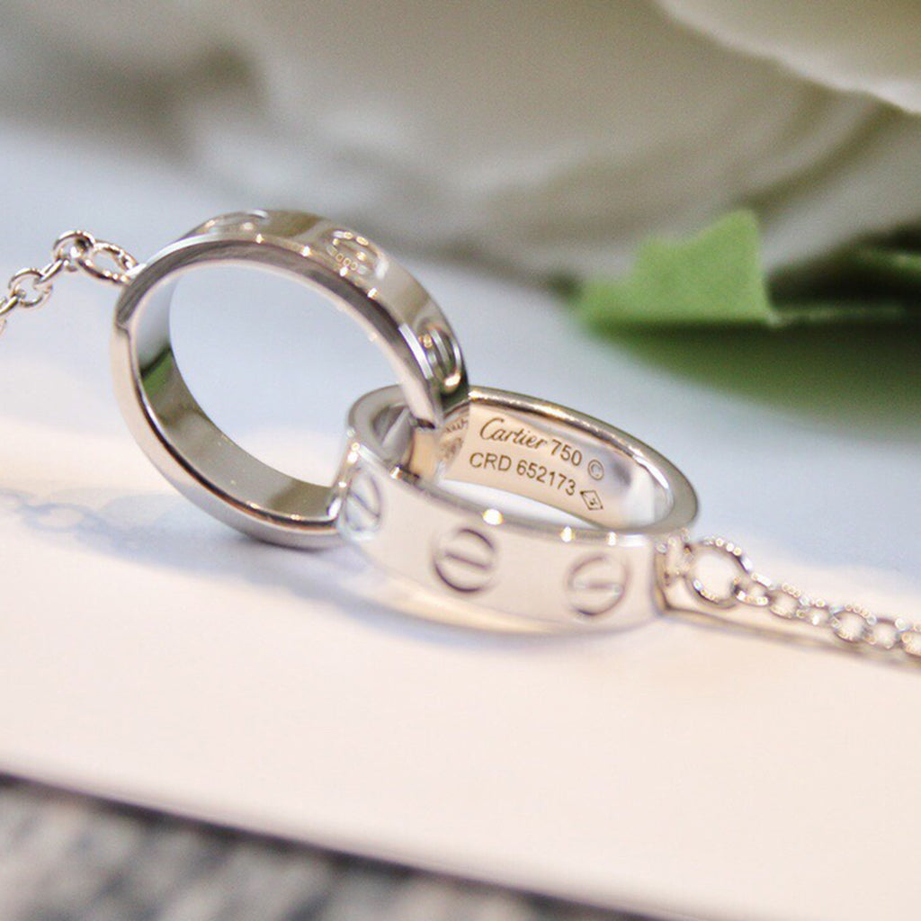 [Rosla]LOVE DOUBLE RING NECKLACE