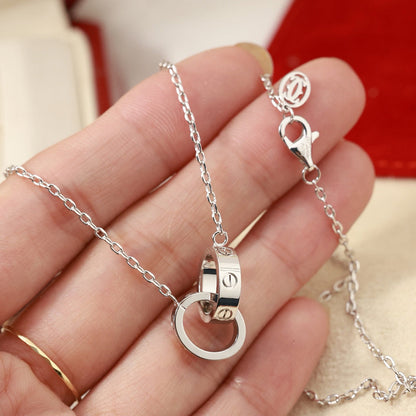[Rosla]LOVE DOUBLE RING NECKLACE
