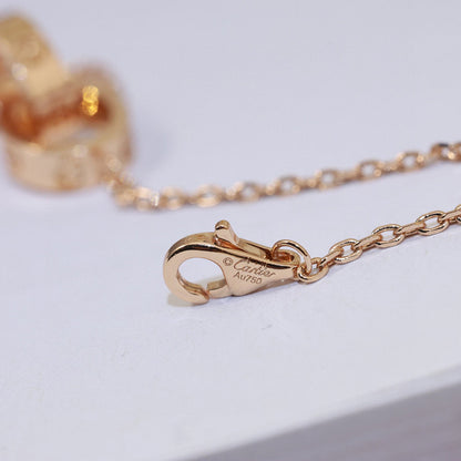 [Rosla]LOVE DOUBLE RING NECKLACE