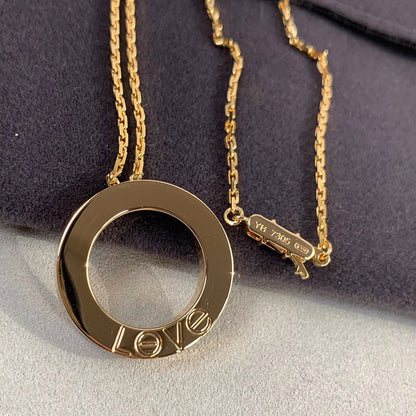 [Rosla]LOVE NECKLACE 16MM 3 DIAMONDS