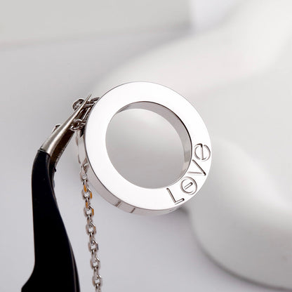 [Rosla]LOVE NECKLACE 16MM  FULL DIAMOND