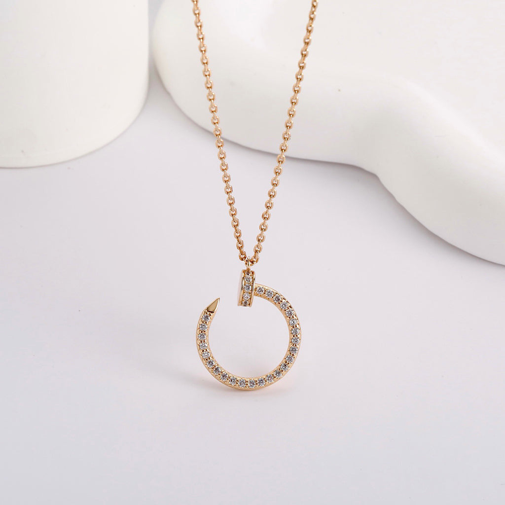 [Rosla]JUSTE NECKLACE FULL DIAMOND