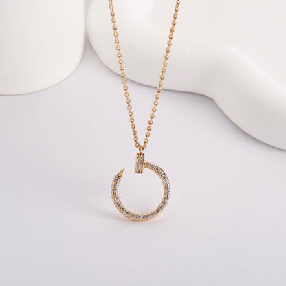 [Rosla]JUSTE NECKLACE FULL DIAMOND