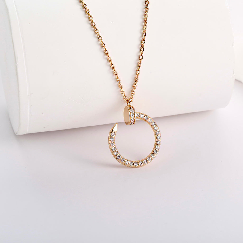 [Rosla]JUSTE NECKLACE FULL DIAMOND