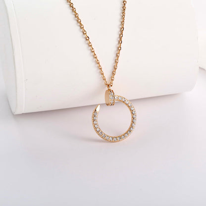 [Rosla]JUSTE NECKLACE FULL DIAMOND