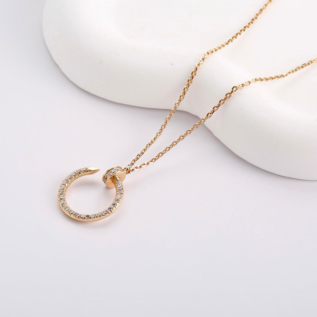 [Rosla]JUSTE NECKLACE FULL DIAMOND