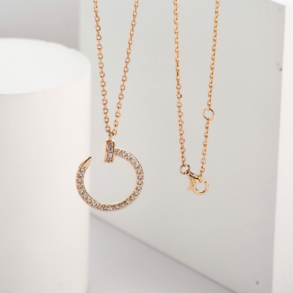 [Rosla]JUSTE NECKLACE FULL DIAMOND