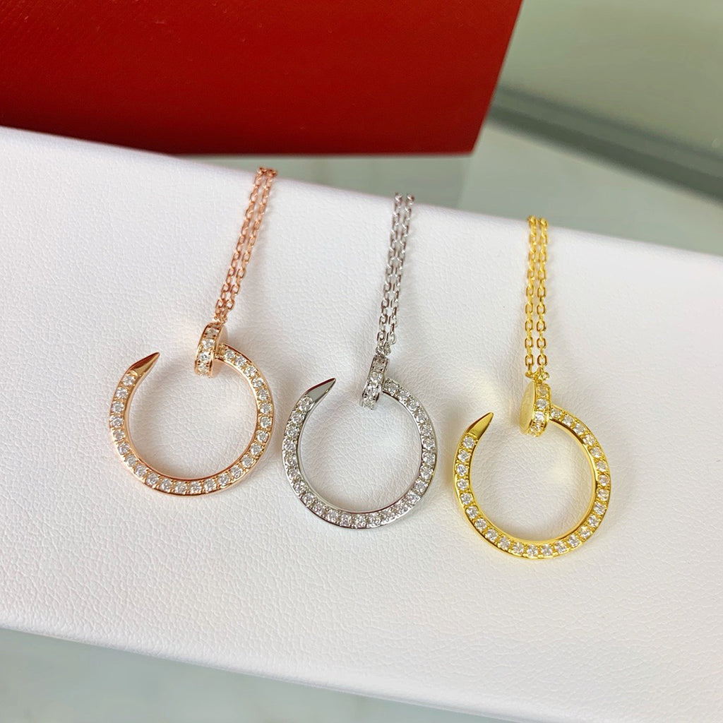 [Rosla]JUSTE NECKLACE FULL DIAMOND