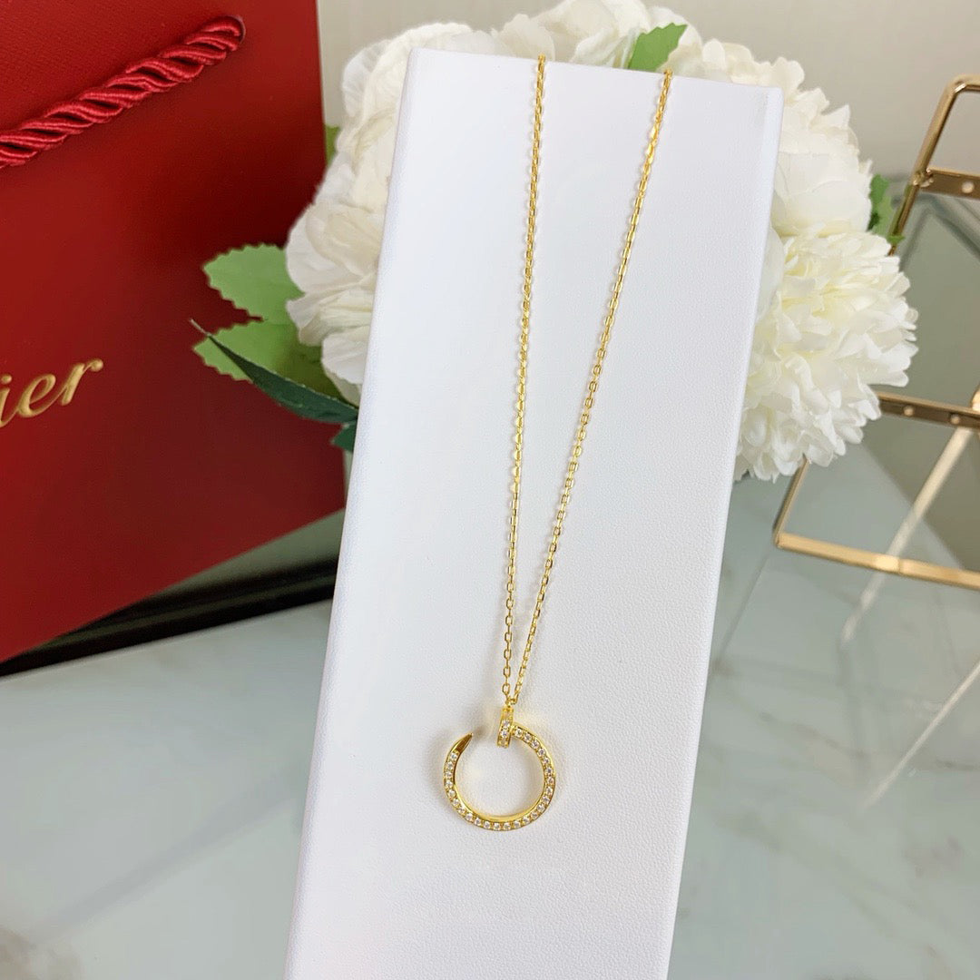 [Rosla]JUSTE NECKLACE FULL DIAMOND