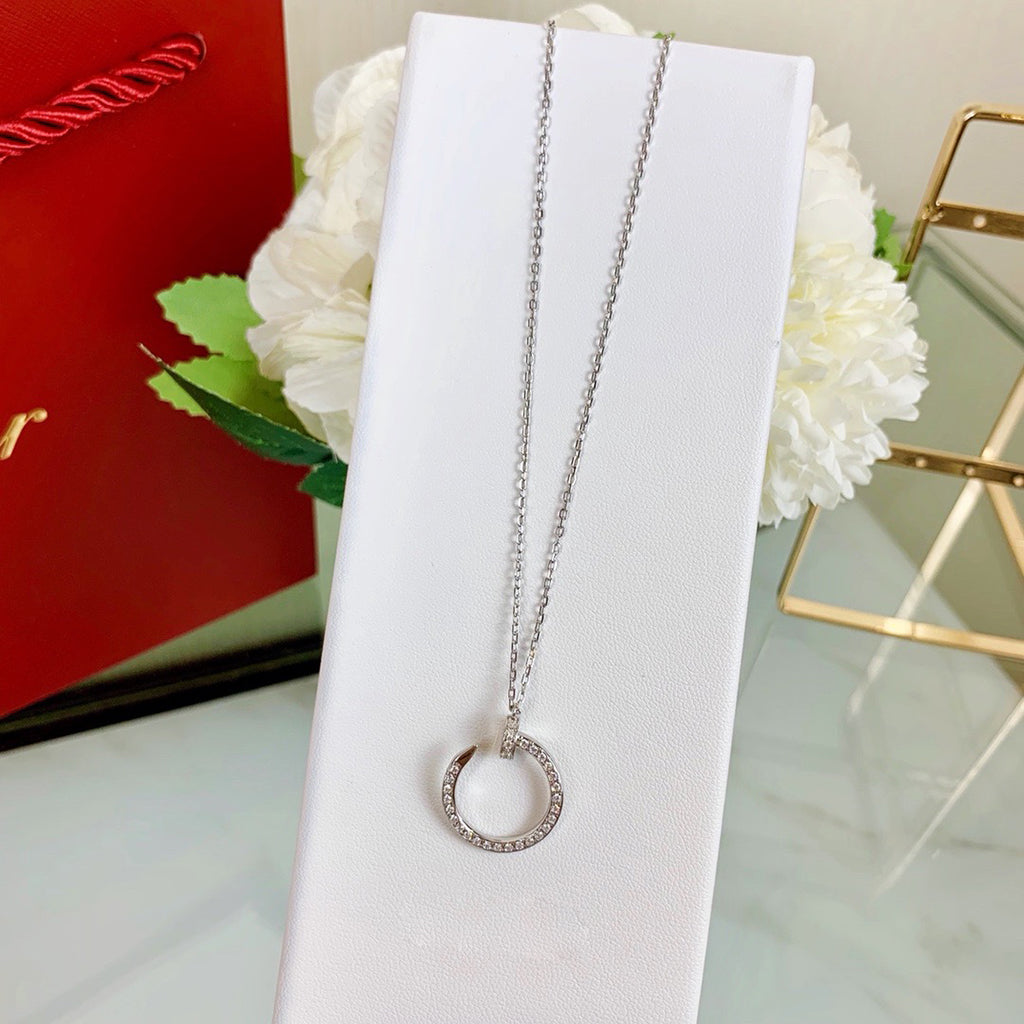[Rosla]JUSTE NECKLACE FULL DIAMOND