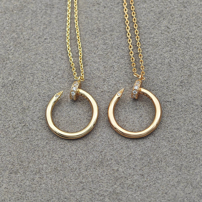 [Rosla]JUSTE NECKLACE HALF DIAMOND