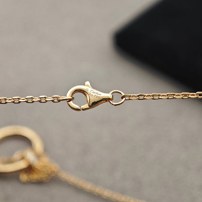[Rosla]JUSTE NECKLACE HALF DIAMOND