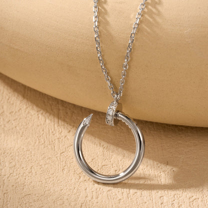 [Rosla]JUSTE NECKLACE HALF DIAMOND