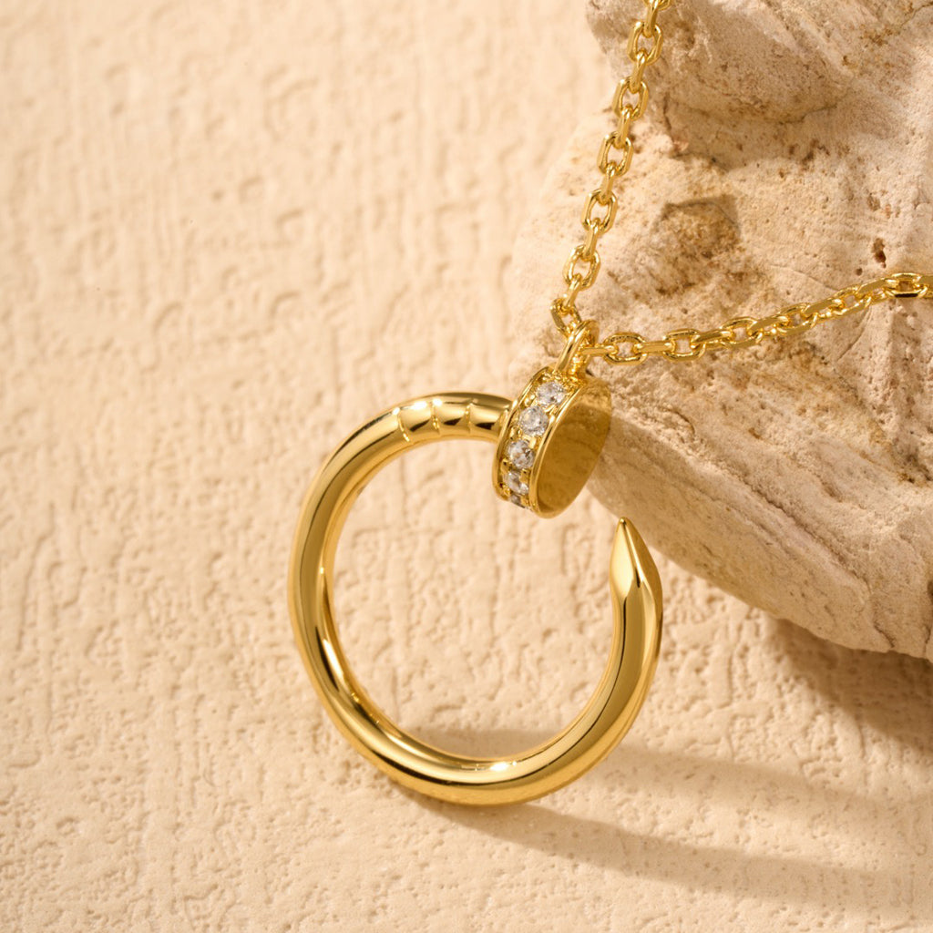[Rosla]JUSTE NECKLACE HALF DIAMOND