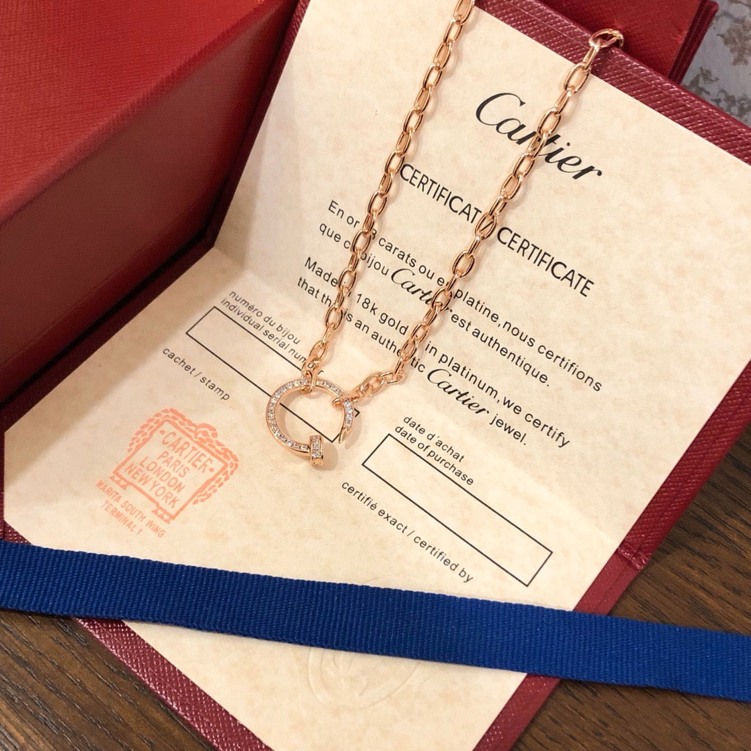 [Rosla]JUSTE NECKLACE FULL DIAMONDS