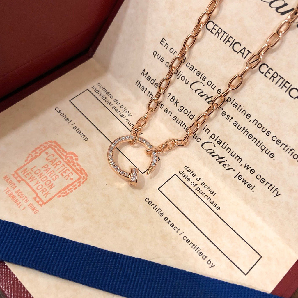 [Rosla]JUSTE NECKLACE FULL DIAMONDS