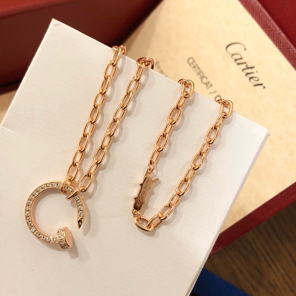 [Rosla]JUSTE NECKLACE FULL DIAMONDS