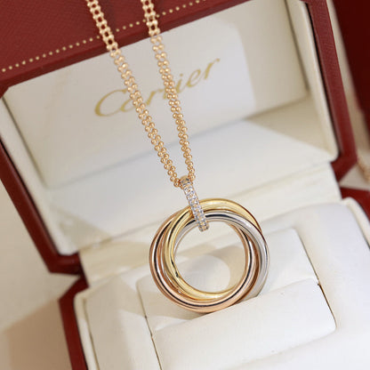 [Rosla]TRINITY MEDIUM  DIAMONDS NECKLACE