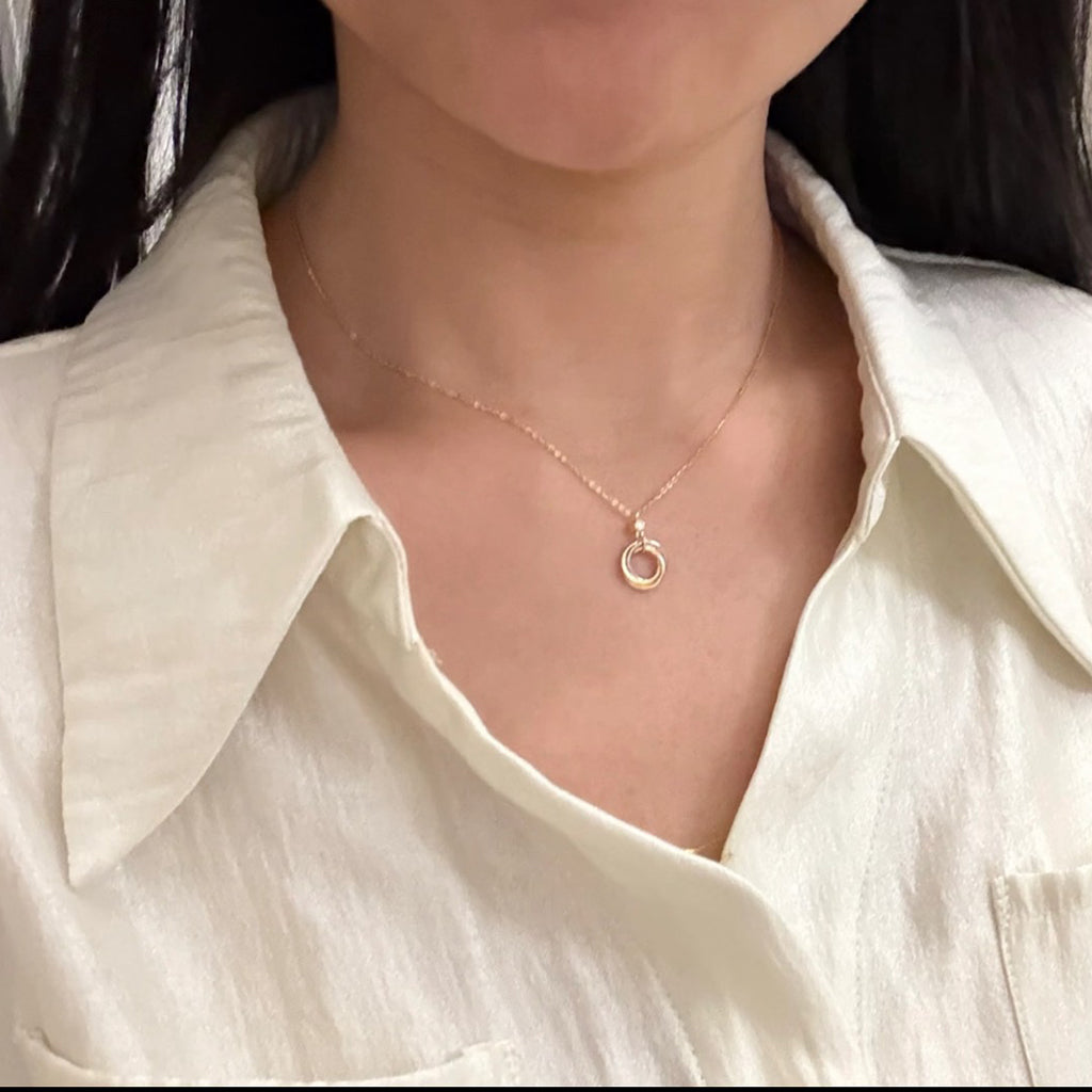 [Rosla]TRINITY  NECKLACE 1 DIAMOND