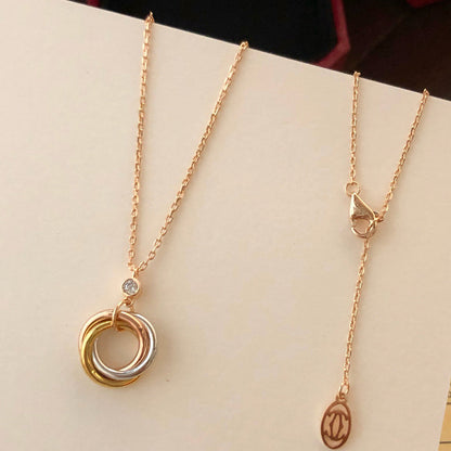 [Rosla]TRINITY  NECKLACE 1 DIAMOND