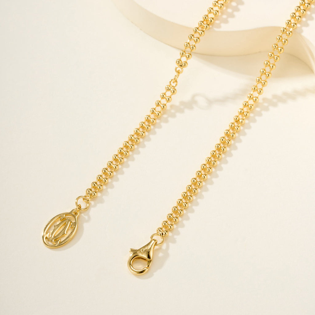[Rosla]TRINITY LARGE FULL DIAMOND  NECKLACE
