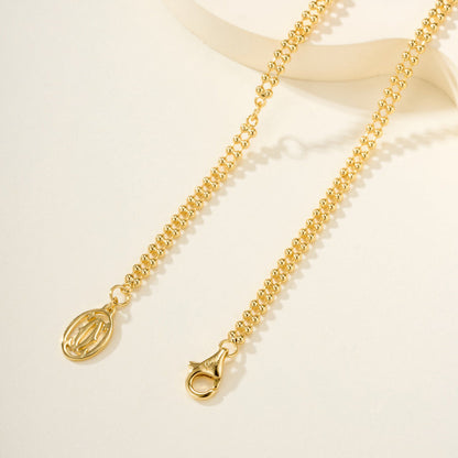 [Rosla]TRINITY LARGE FULL DIAMOND  NECKLACE
