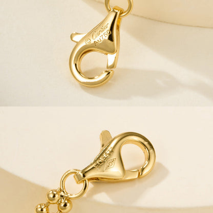 [Rosla]TRINITY LARGE FULL DIAMOND  NECKLACE