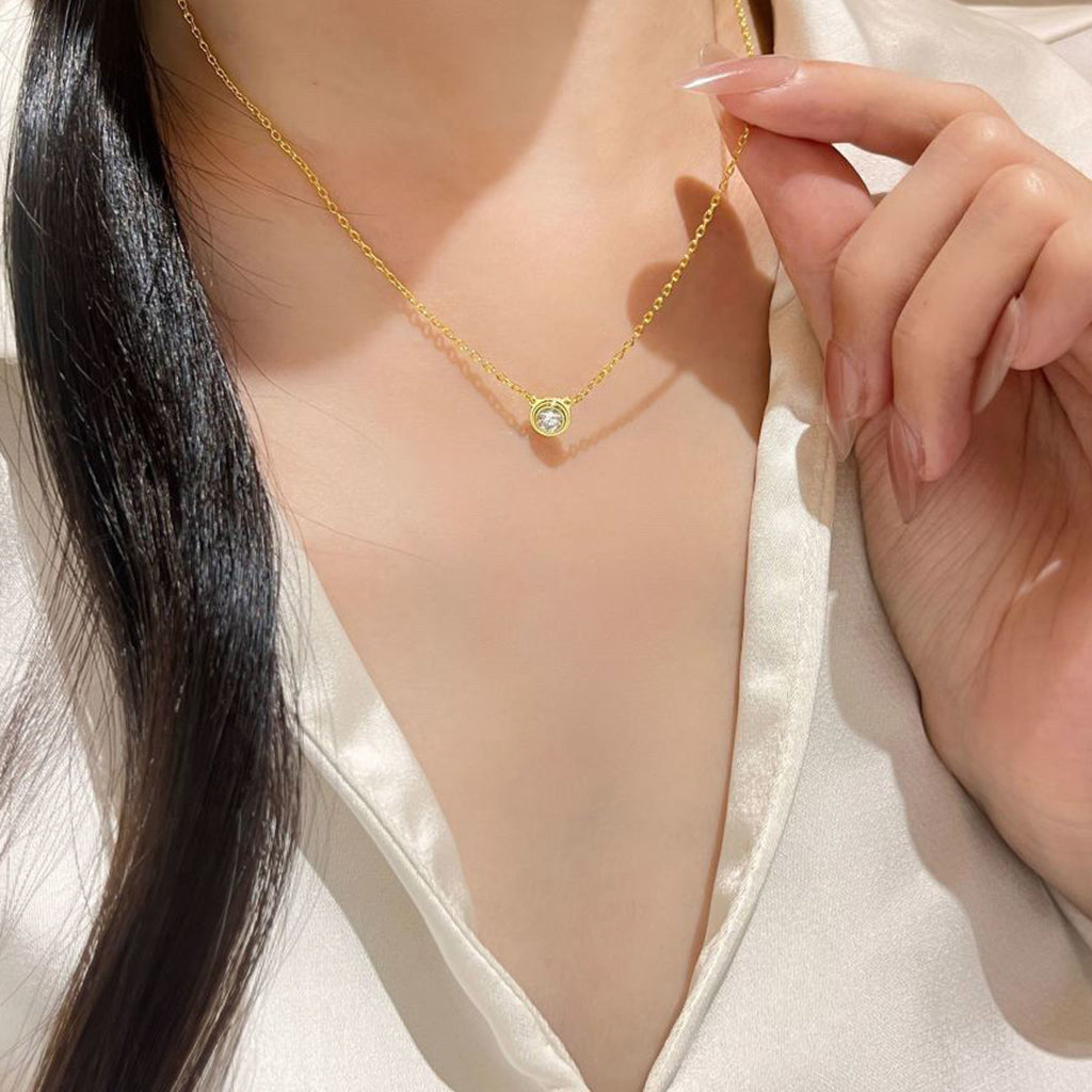 [Rosla]DAMOUR DIAMOND NECKLACE