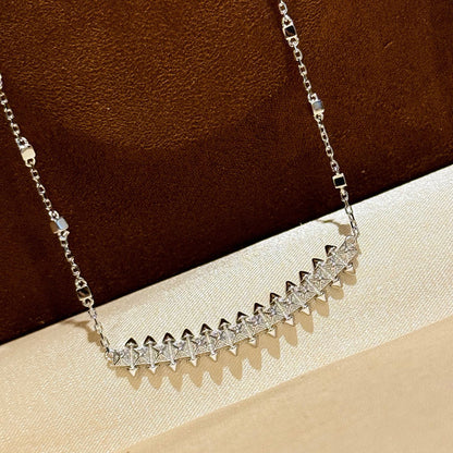 [Rosla]CLASH  SMALL FULL DIAMOND NECKLACE