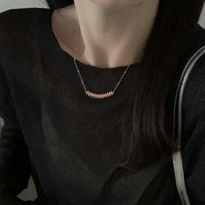 [Rosla]CLASH  SMALL FULL DIAMOND NECKLACE