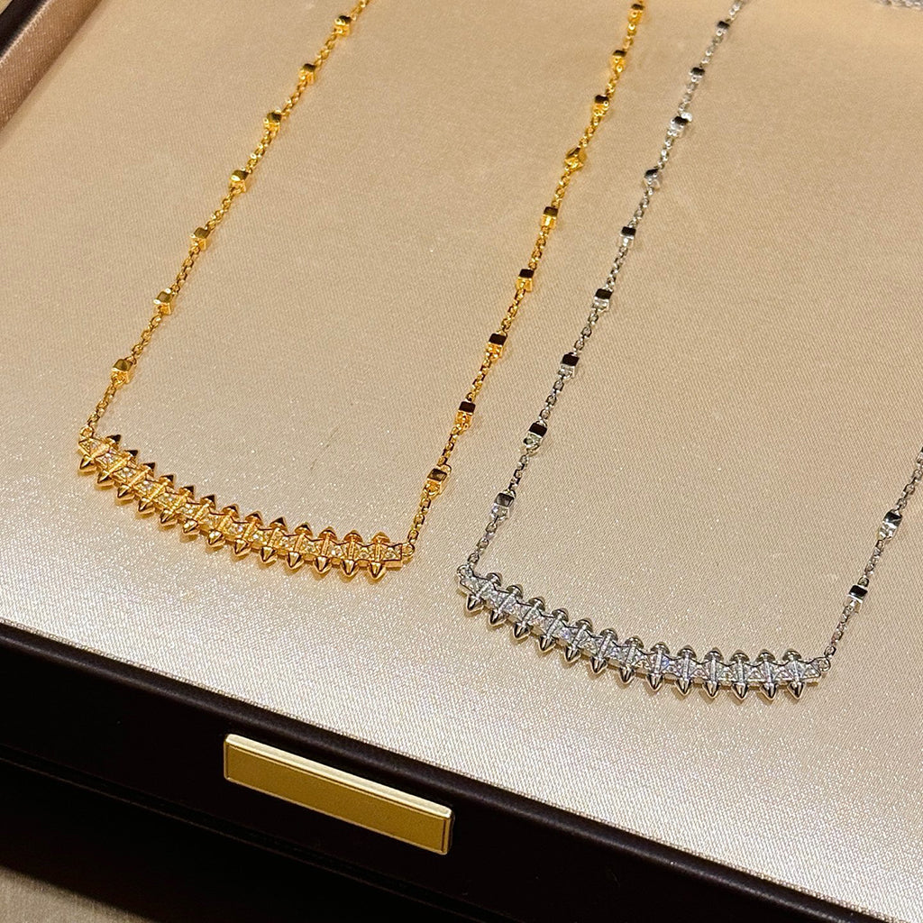 [Rosla]CLASH  SMALL FULL DIAMOND NECKLACE