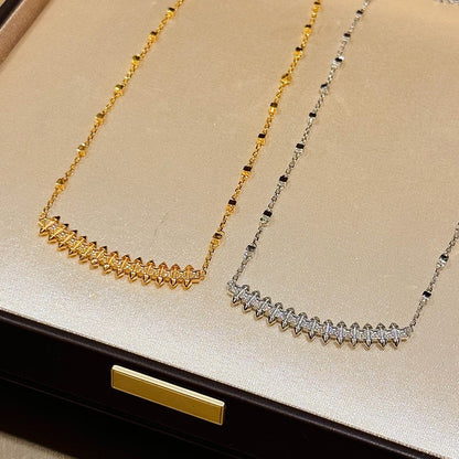 [Rosla]CLASH  SMALL FULL DIAMOND NECKLACE