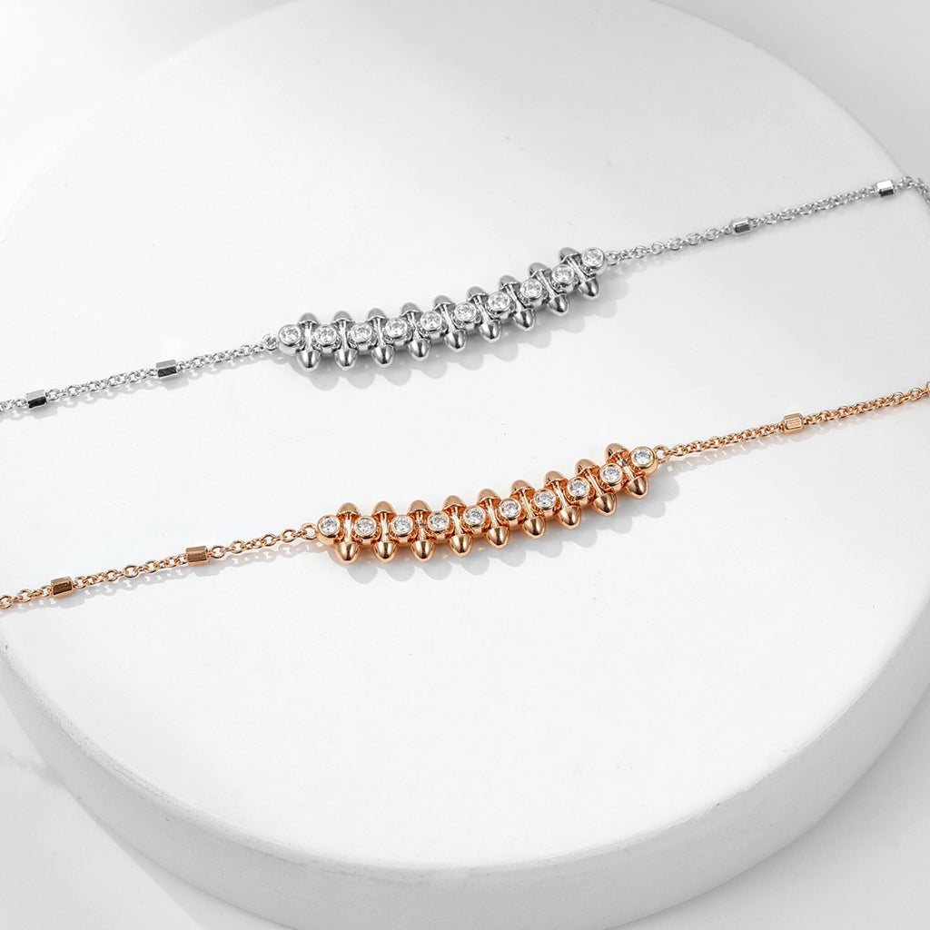 [Rosla]CLASH  MEDIUM DIAMOND NECKLACE