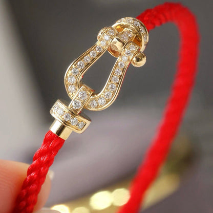 [Rosla]FORCE LARGE HORSESHOE FULL DIAMOND BRACELET ROSE GOLD