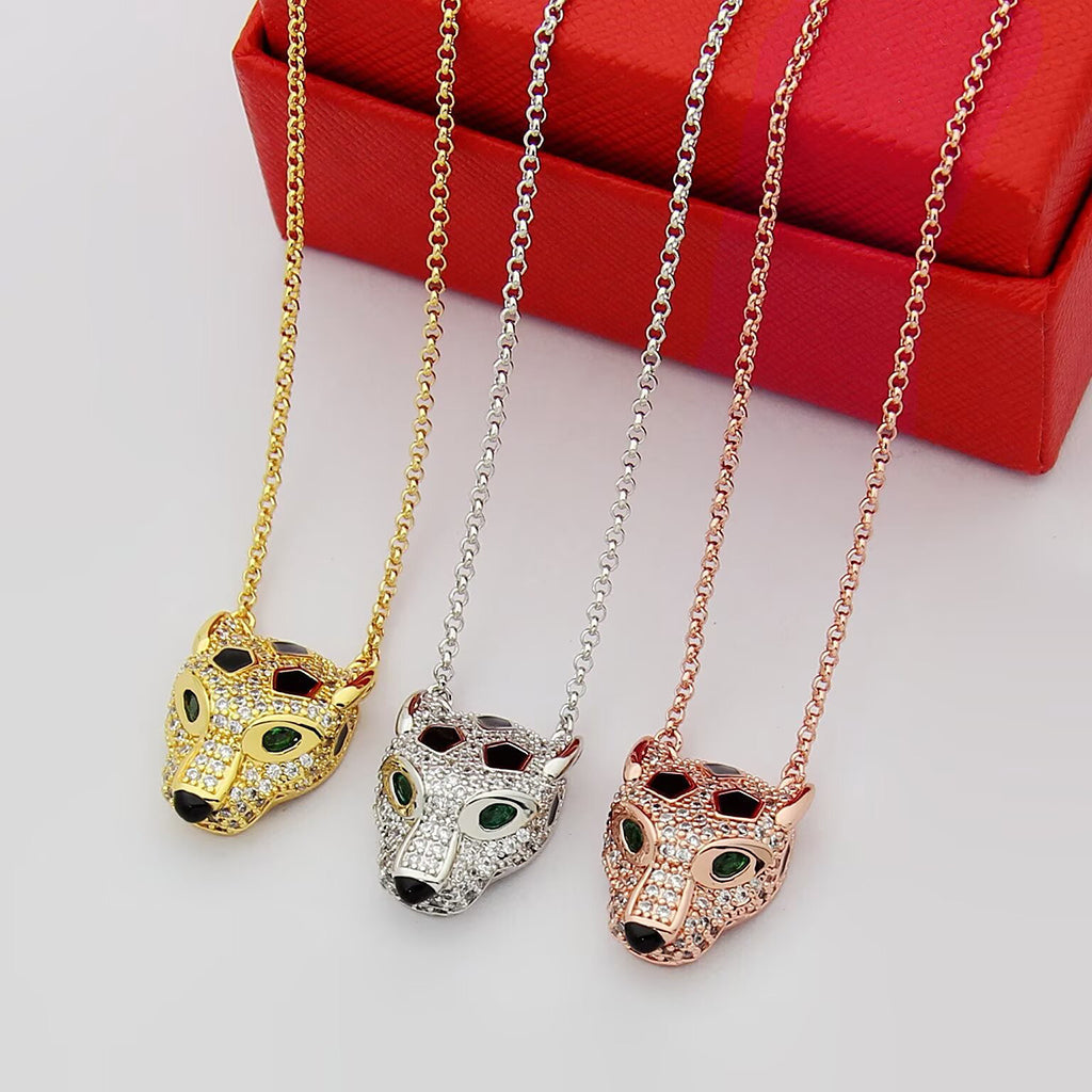 [Rosla]PANTHERE FULL DIAMOND NECKLACE