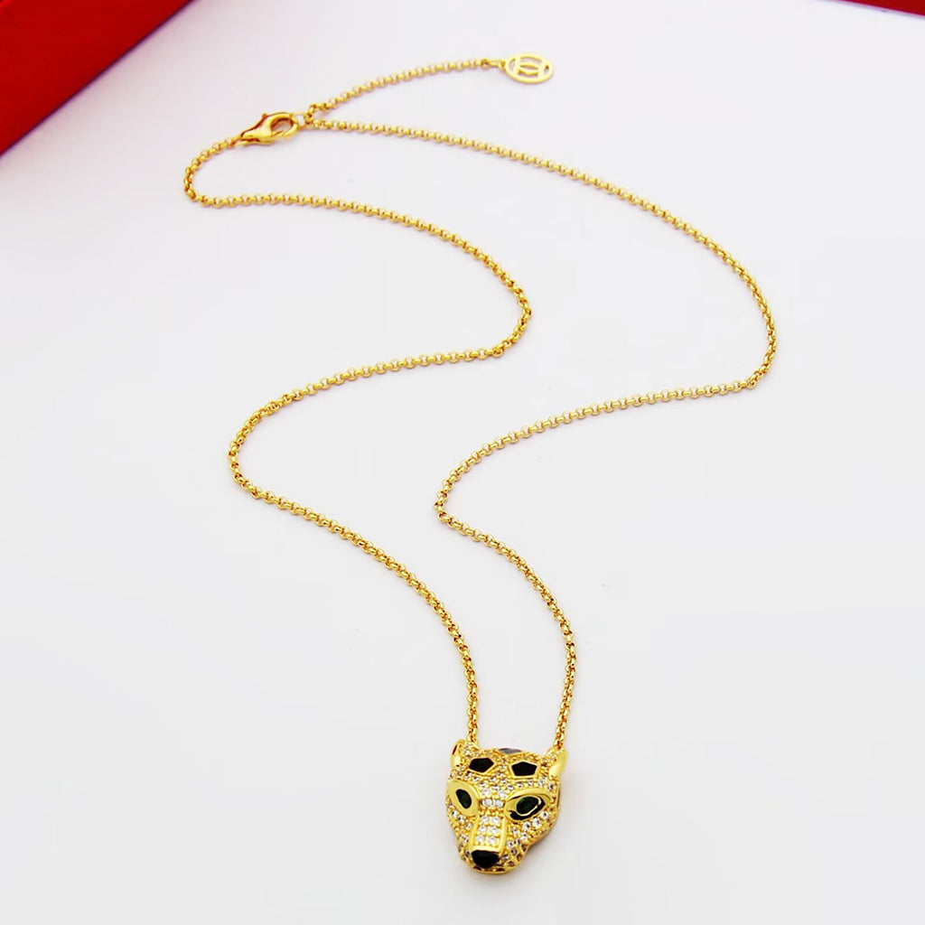 [Rosla]PANTHERE FULL DIAMOND NECKLACE