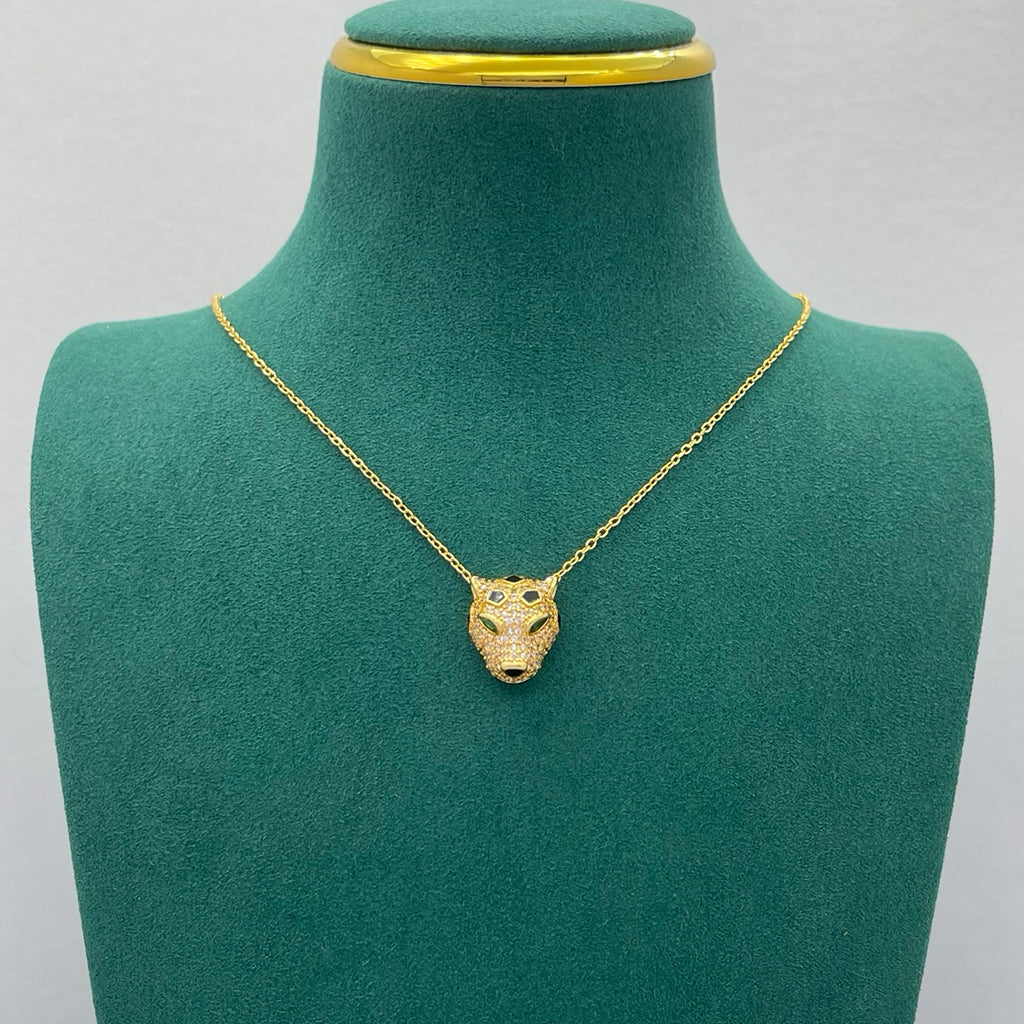 [Rosla]PANTHERE FULL DIAMOND NECKLACE