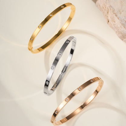 [Rosla]LOVE BRACELET 3.65MM 10 DIAMONDS