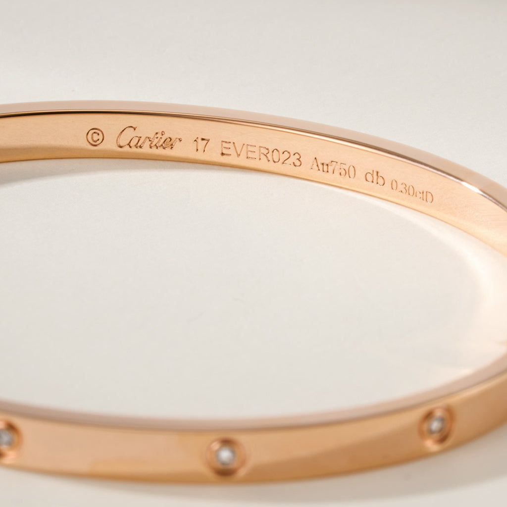 [Rosla]LOVE BRACELET 3.65MM 10 DIAMONDS