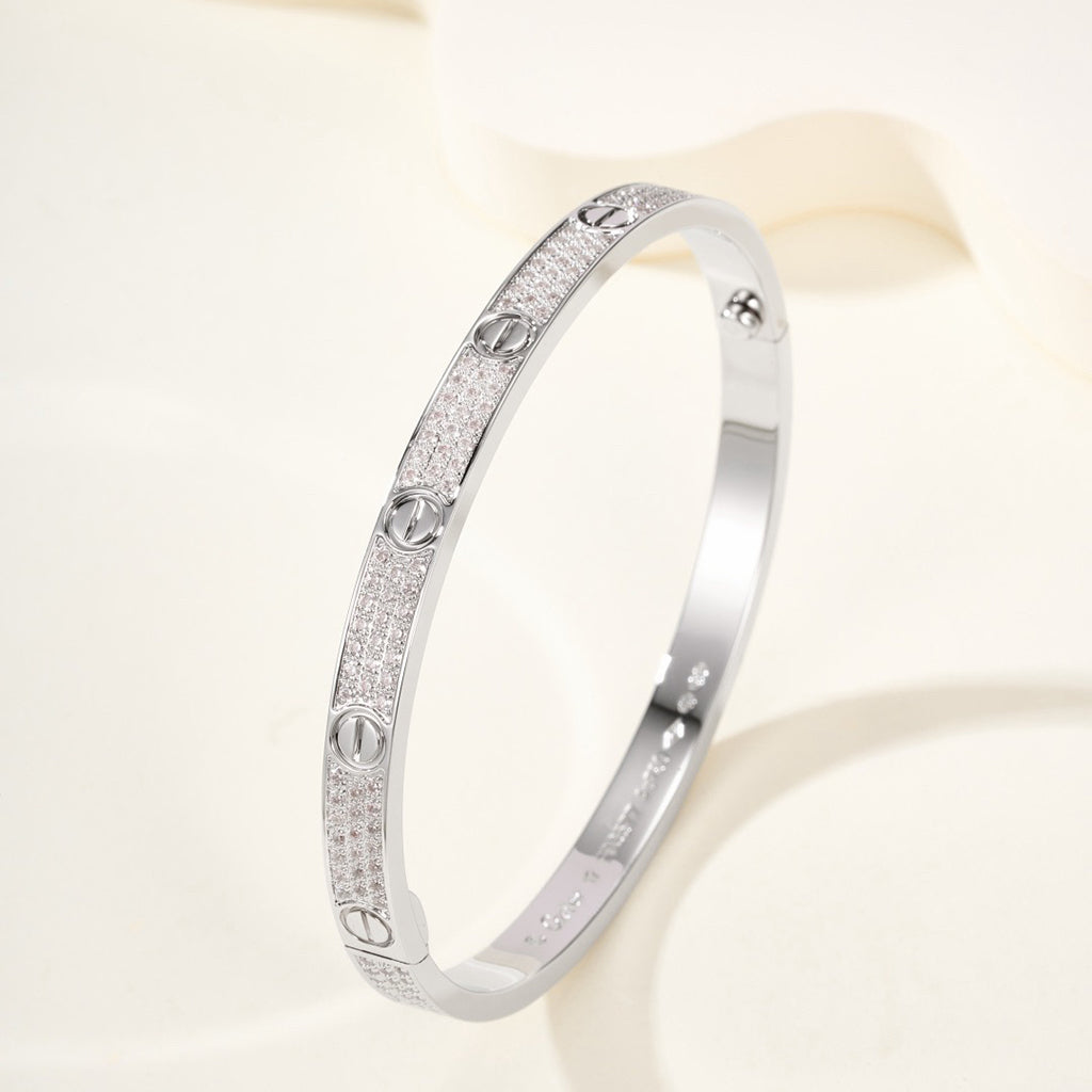 [Rosla]LOVE BRACELET 4.8MM DIAMOND-PAVED