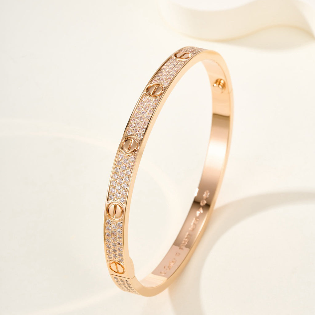 [Rosla]LOVE BRACELET 4.8MM DIAMOND-PAVED