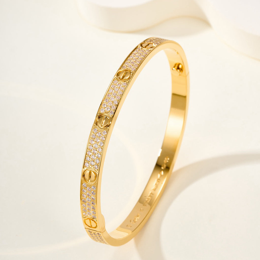 [Rosla]LOVE BRACELET 4.8MM DIAMOND-PAVED