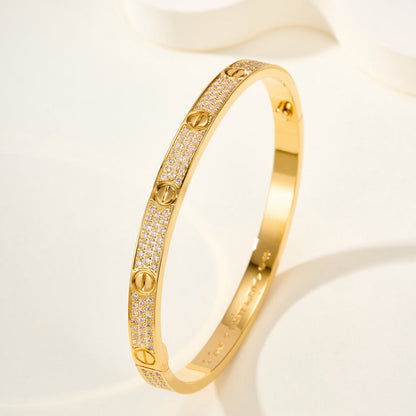 [Rosla]LOVE BRACELET 4.8MM DIAMOND-PAVED